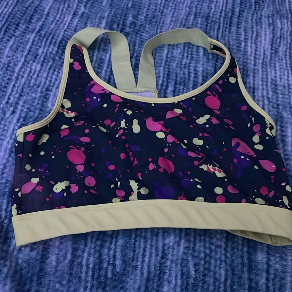 Bra paint spatter cut in the back